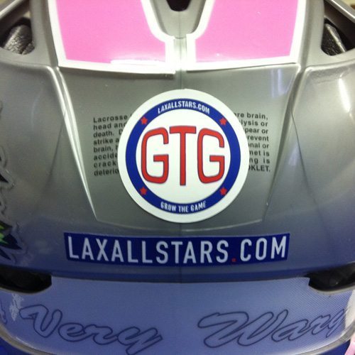 Grow The Game Lacrosse helmet sticker by Sticker Mule