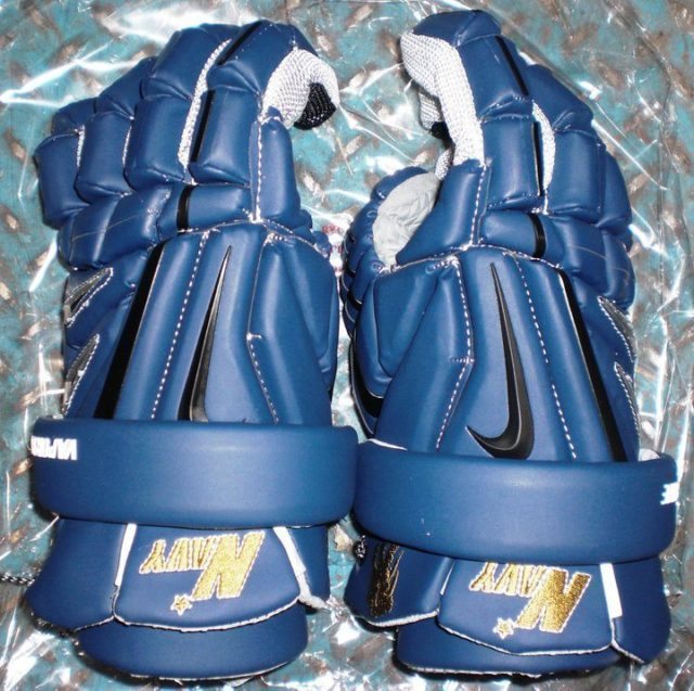 Navy Nike Lacrosse Gloves
