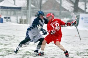 BYU Simon Fraser Lacrosse 2011 snow lax