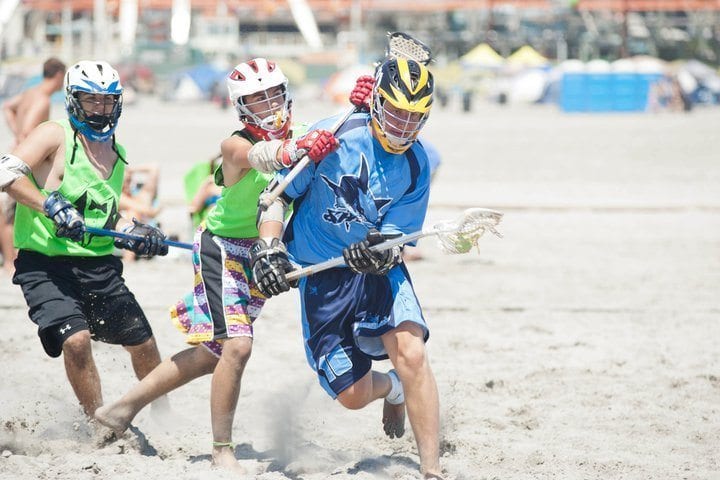 LaxAllsharks beach lacrosse
