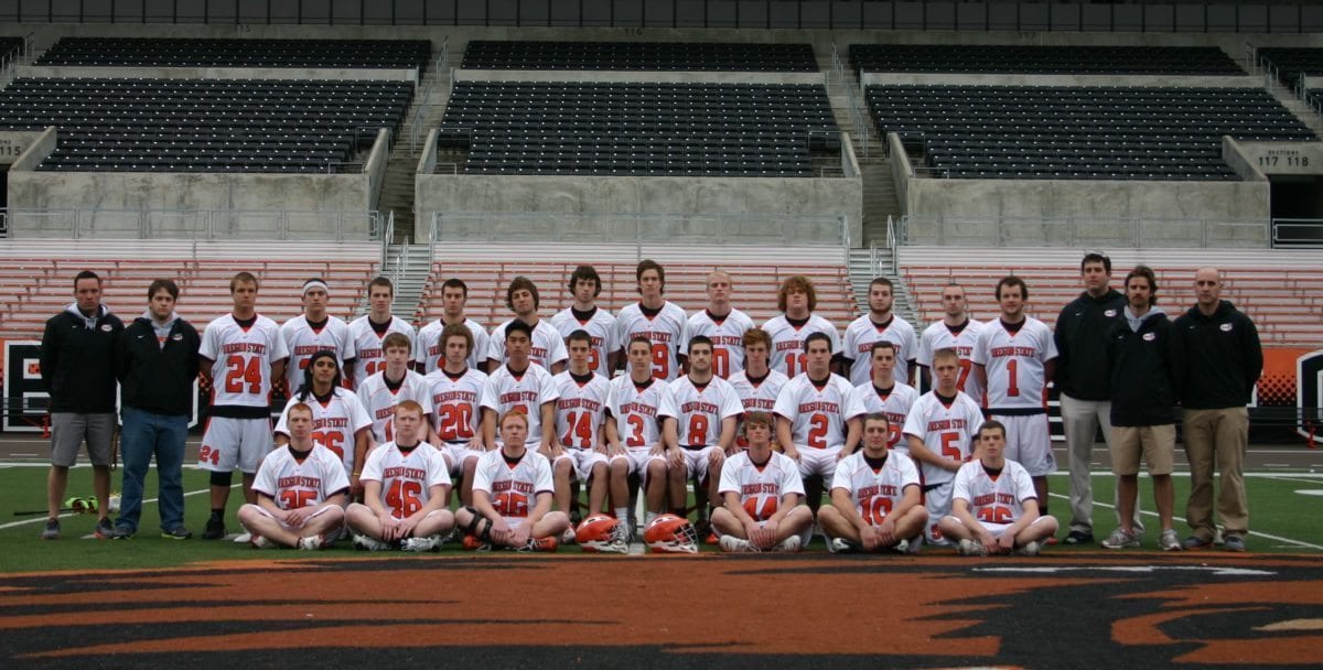 OSU Mens Lacrosse then and now Oregon state lax beer sponsor