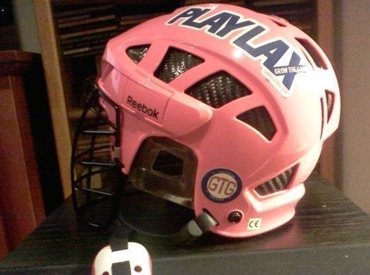 Pink Reebok Box Lacrosse Helmet