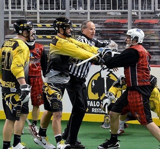 Kentucky Stickhorses box lacrosse NALL scuffle