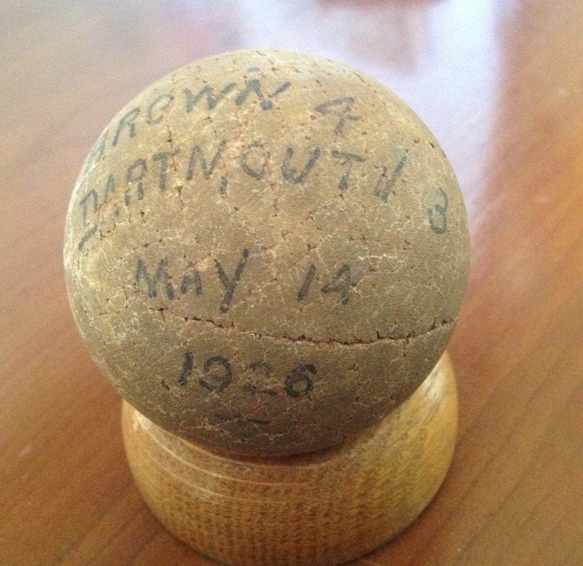 brown dartmouth lacrosse ball 1926