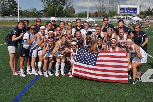 The 2013 FIL, Women's World Cup Lacrosse Tournament. Gold Medal game, United States vs. Canada.