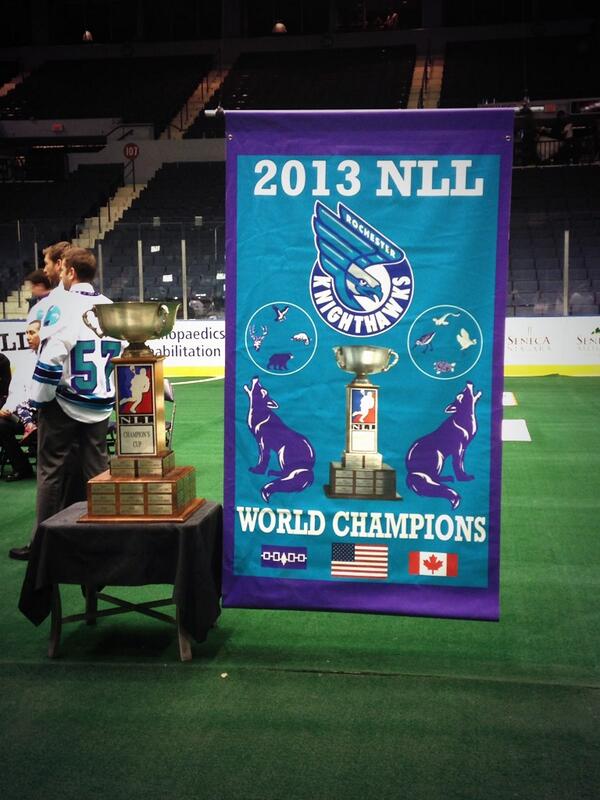 Rochester Knighthawks 2013 NLL Championship Banner
