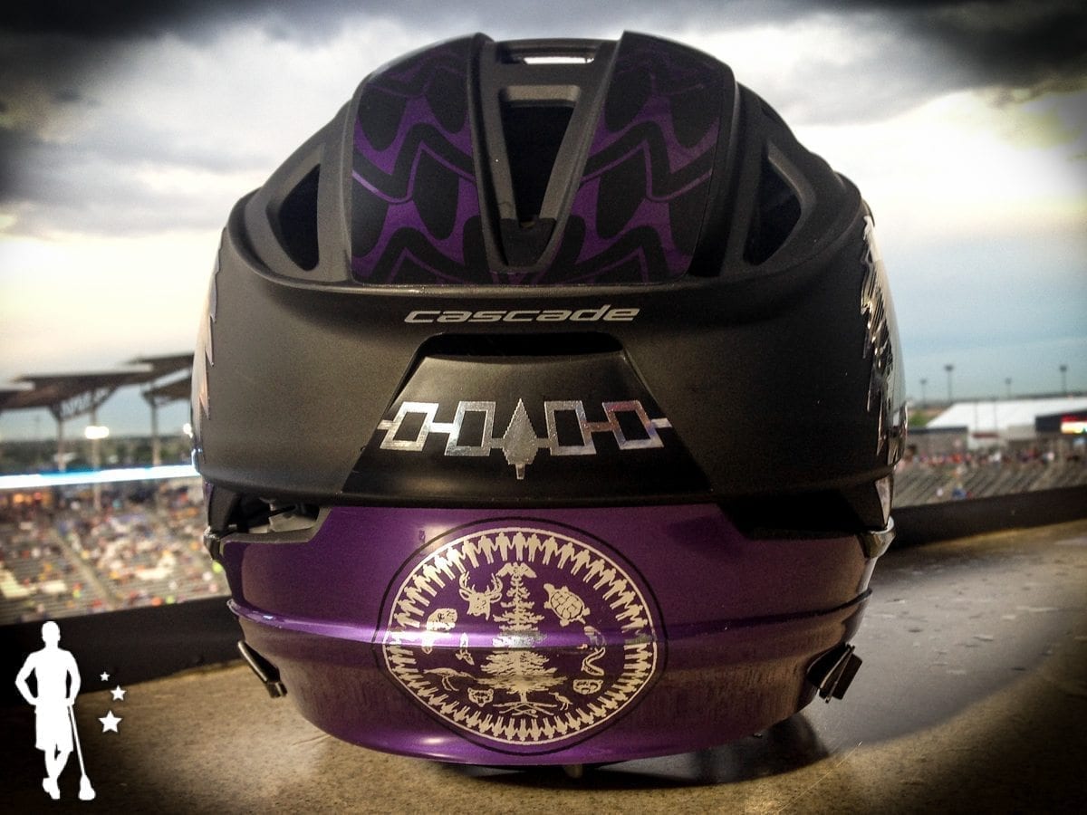 Iroquois Nationals Lacrosse Helmet NOCSAE Voids