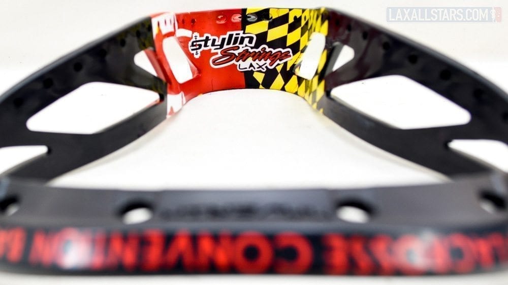 LaxCon Lacrosse Head Dyed by Stylin Strings