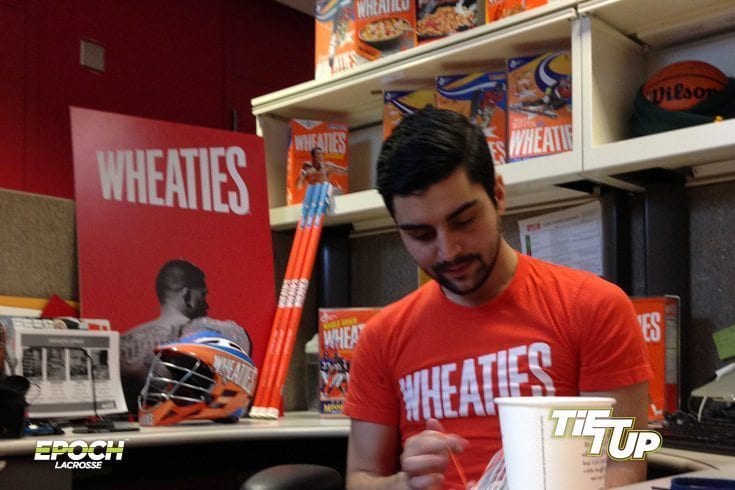Tie Up Tuesday: Tony Libera at Wheaties Headquarters with Epoch Lacrosse