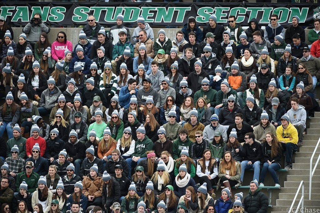 It was also free hat day. First 1000 fans got a free hat!