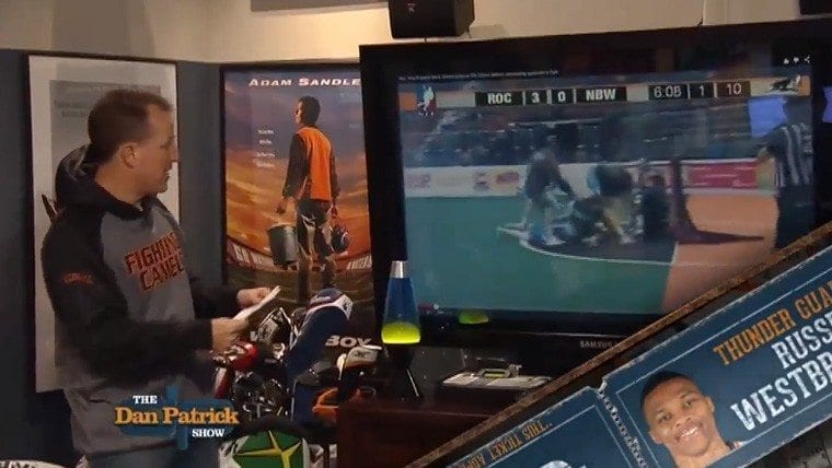 spotted dan patrick box lacrosse fight
