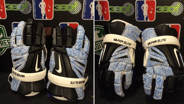 Kacy Small The BluePrints custom lacrosse gloves
