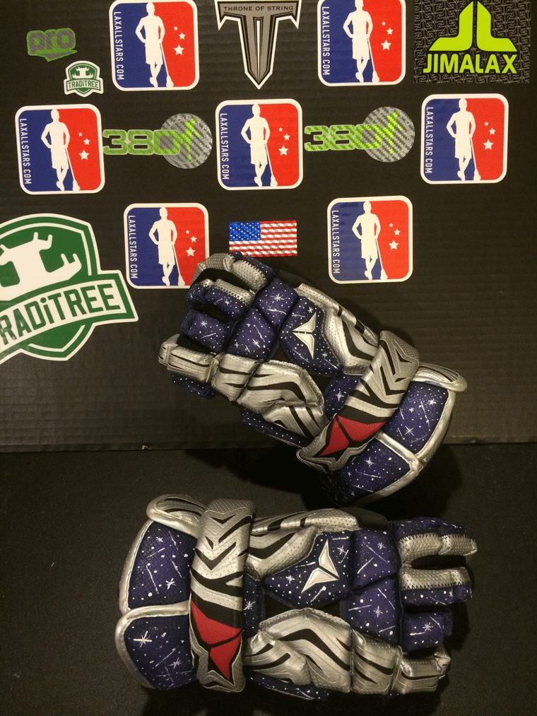 Kacy Small Galactica custom lacrosse gloves