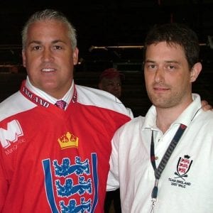 England lacrosse with Gary Gait 2007