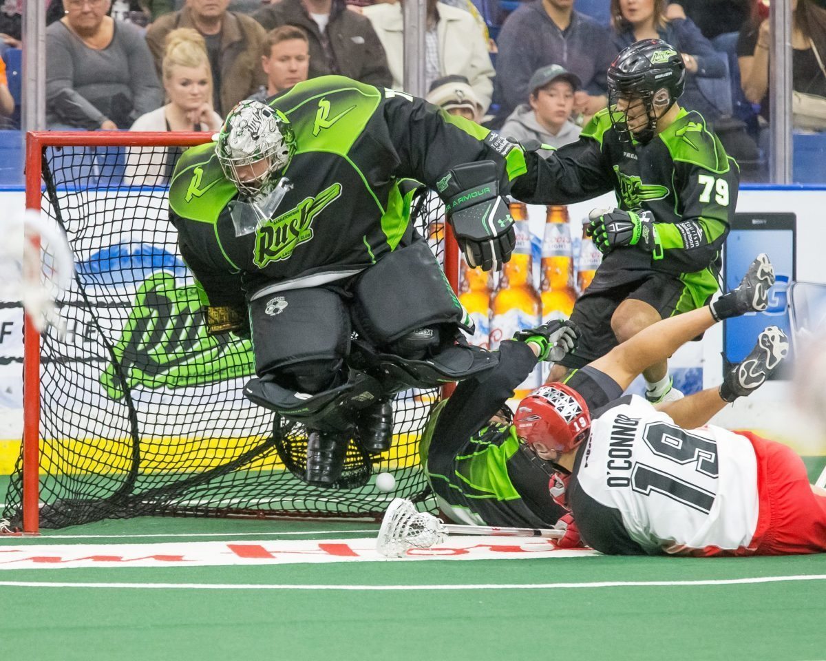 Saskatchewan Rush Calgary Roughnecks NLL 2016 Photo: Calvin So