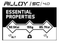 TRUE Alloy SC 4.0 Lacrosse Handle Essential Properties
