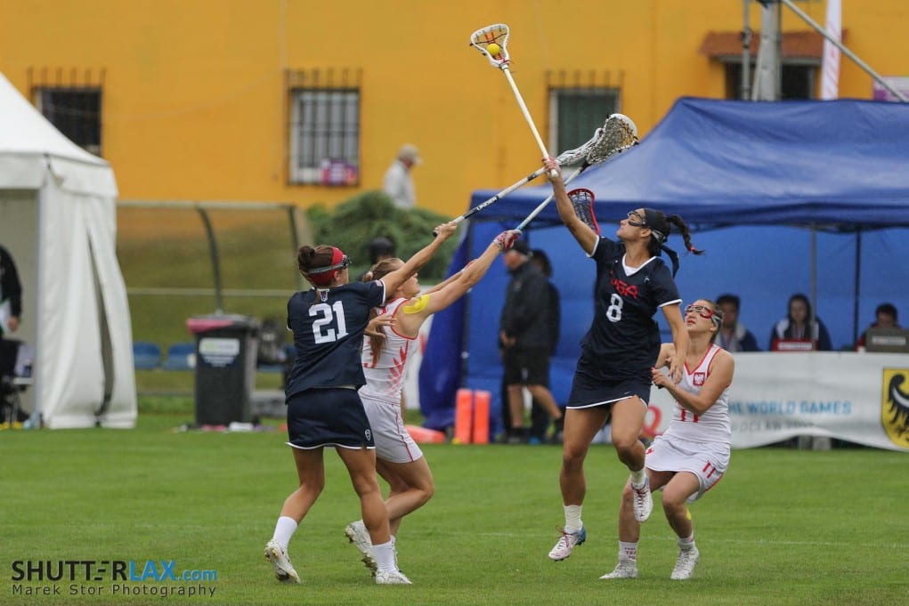 The World Games Lacrosse Wroclaw, Poland women's lacrosse USA Poland
