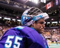 Angus Goodleaf, Rochester Knighthawks. Photo: Ryan McCullough