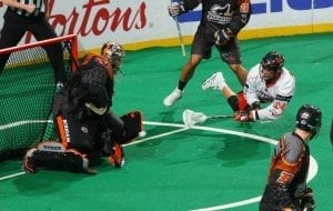 Random Thoughts: Offensive Issues, East Tiebreakers, No Canada Buffalo Bandits vs New England Black Wolves. KeyBank Center, Buffalo, NY. March 31, 2018. Photo by Bill Wippert