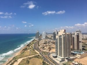 View from The Island Hotel in Netanya, Israel