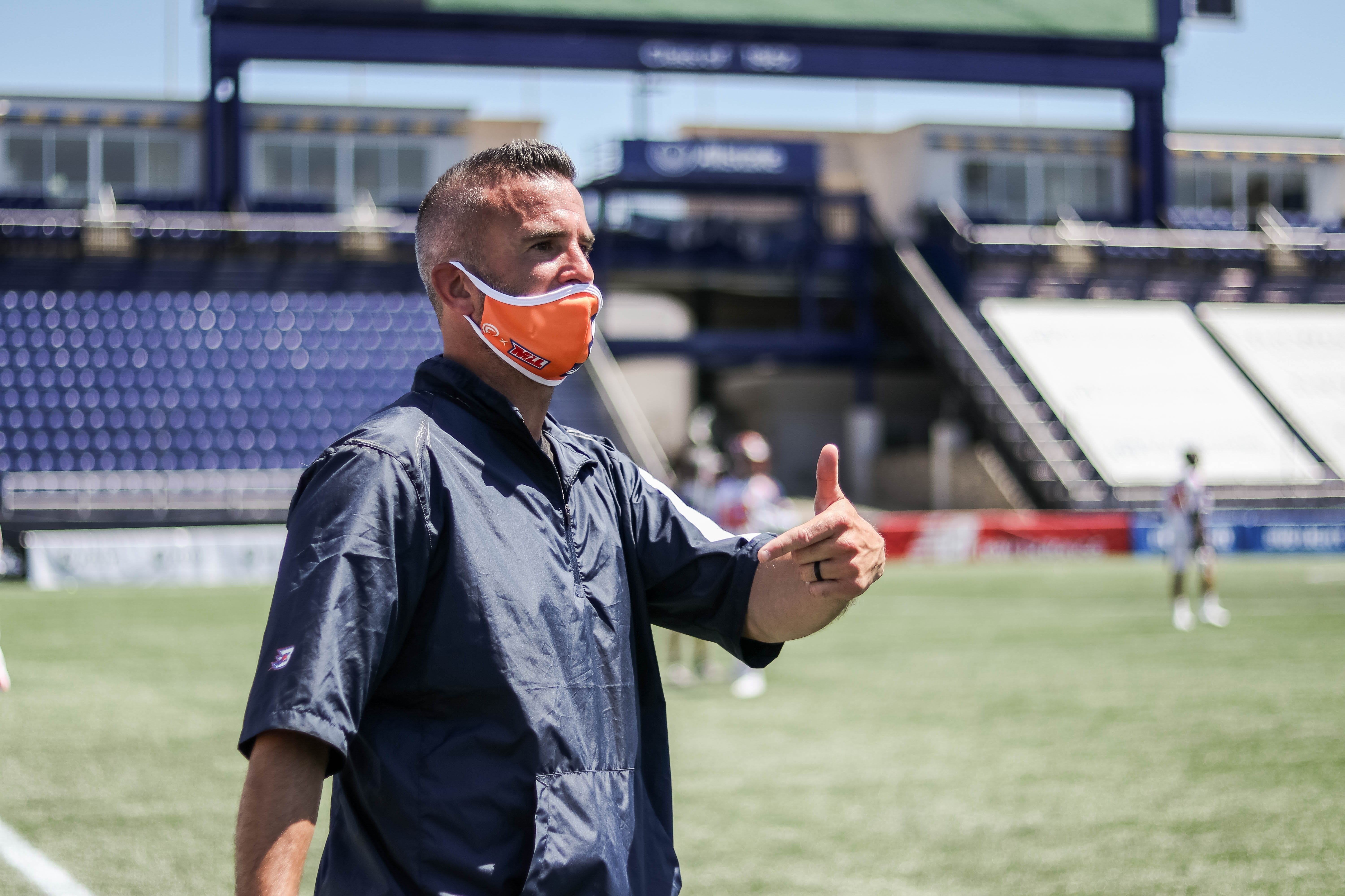 Spencer Ford Major League Lacrosse 2020. Chesapeake Bayhawks Philadelphia Barrage Photo: MLL / Pretty Instant