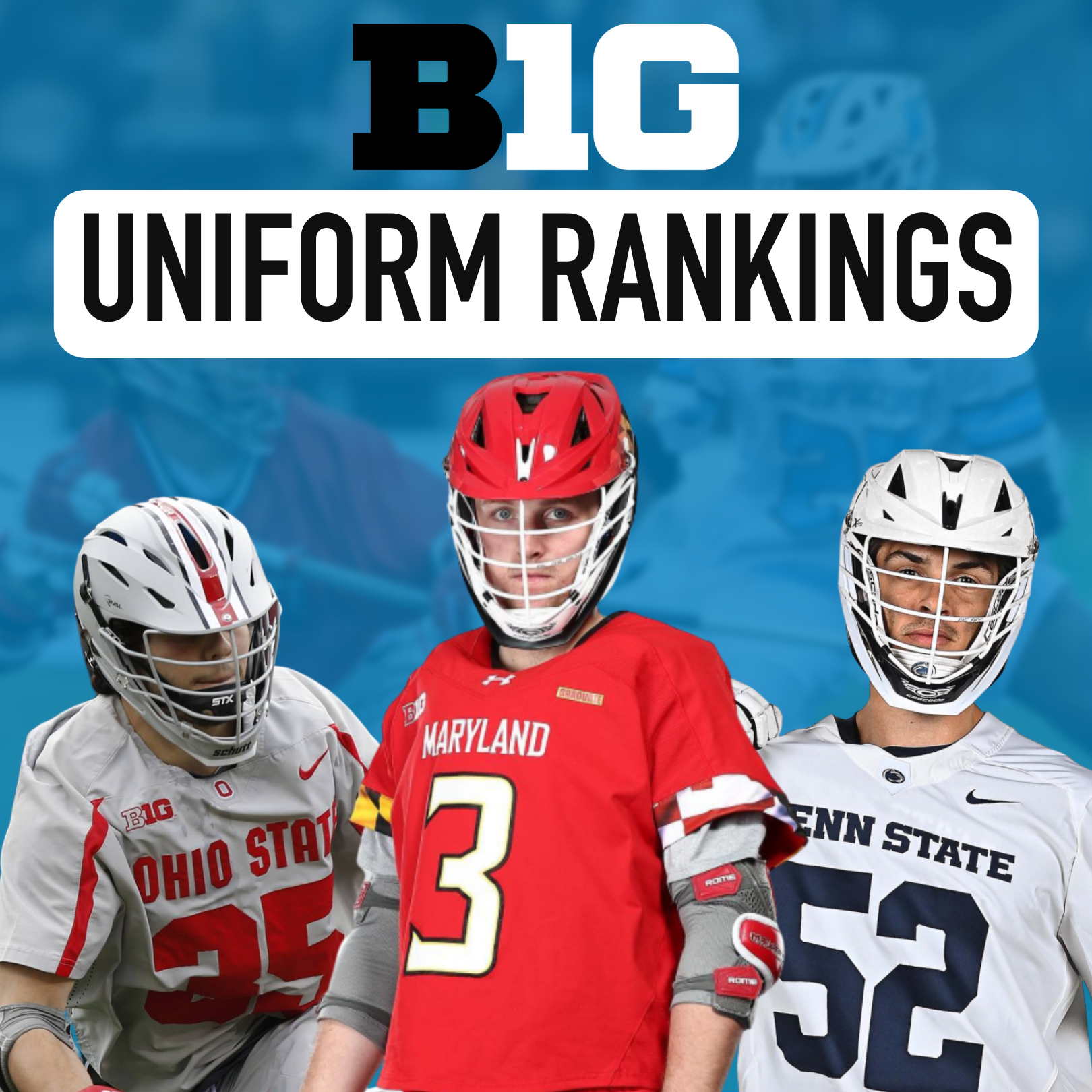Big Ten Lacrosse Conference Uniform Rankings Lacrosse All Stars
