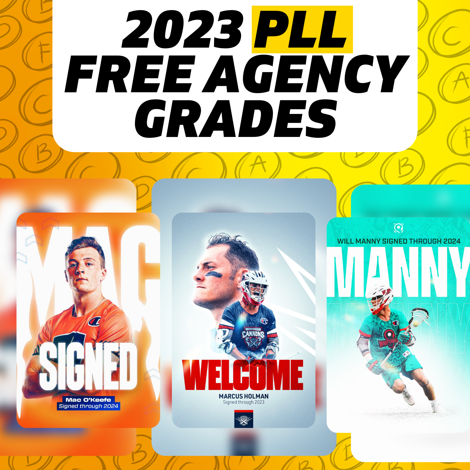2023 PLL Free Agency Grades Lacrosse All Stars